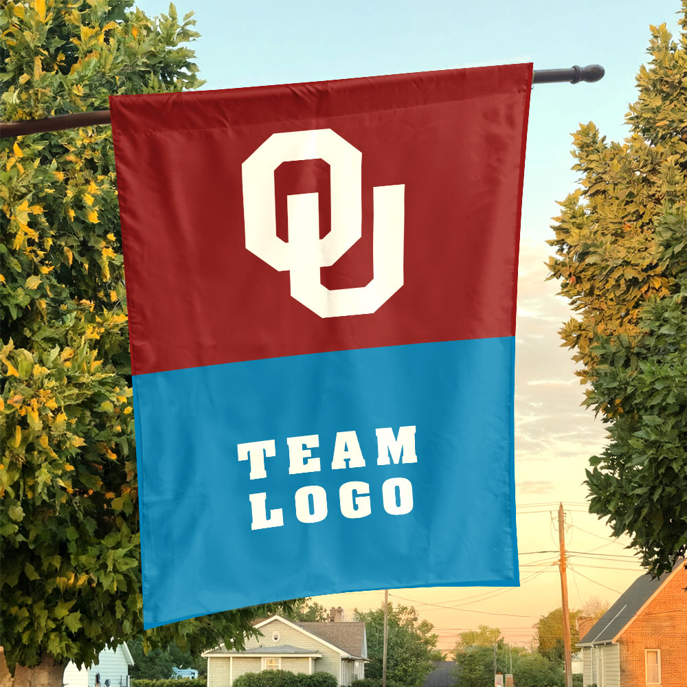 Sooners vs Custom Team House Divided Flag, Custom NCAA Flag Sooners vs Custom Team House Divided Flag, Custom NCAA Flag