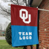 Sooners vs Custom Team House Divided Flag, Custom NCAA Flag 1 Sooners vs Custom Team House Divided Flag, Custom NCAA Flag