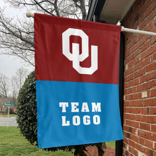 Sooners vs Custom Team House Divided Flag, Custom NCAA Flag Sooners vs Custom Team House Divided Flag, Custom NCAA Flag