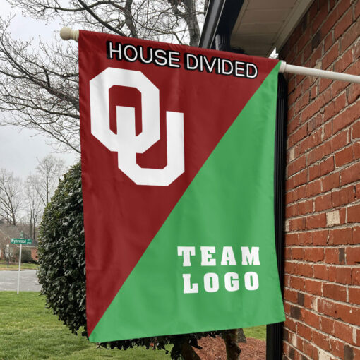Sooners vs Custom Team House Divided Flag, Custom Team Flag Sooners vs Custom Team House Divided Flag, Custom Team Flag