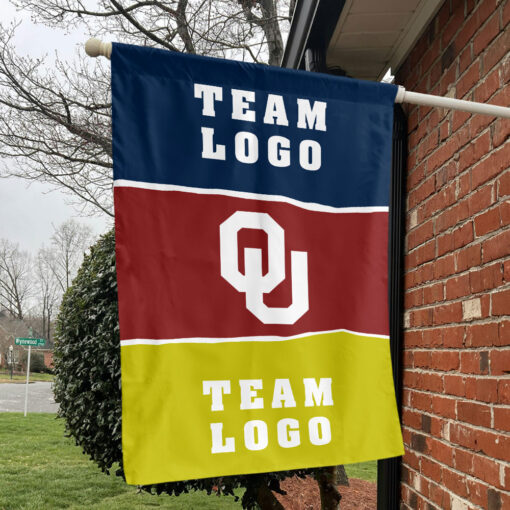 Sooners vs Custom Team House Divided Flag, Custom Two Team Flag Sooners vs Custom Team House Divided Flag, Custom Two Team Flag