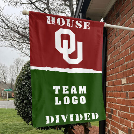 Sooners vs Custom Team House Divided Flag, NCAA College Flag Sooners vs Custom Team House Divided Flag, NCAA College Flag
