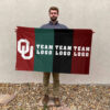 Sooners vs Custom Team House Divided Flag, NCAA Rival Flag 2 Sooners vs Custom Team House Divided Flag, NCAA Rival Flag