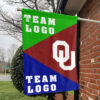 Sooners vs Custom Team House Divided Flag, NCAA Spirit Flag 1 Sooners vs Custom Team House Divided Flag, NCAA Spirit Flag