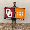 Sooners vs Custom Team House Divided Flag, Personalized House Flag 2 Sooners vs Custom Team House Divided Flag, Personalized House Flag