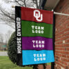 Sooners vs Custom Team House Divided Flag, Personalized Rival Flag 1 Sooners vs Custom Team House Divided Flag, Personalized Rival Flag