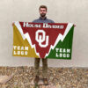 Sooners vs Custom Team House Divided Flag, Personalized Spirit Flag 2 Sooners vs Custom Team House Divided Flag, Personalized Spirit Flag