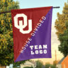 Sooners vs Custom Team House Divided Flag, Personalized Split Flag