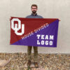 Sooners vs Custom Team House Divided Flag, Personalized Split Flag 2 Sooners vs Custom Team House Divided Flag, Personalized Split Flag