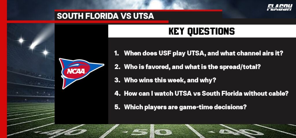 South Florida vs UTSA Key Questions