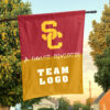 Trojans vs Custom Team House Divided Flag, Custom House Flag