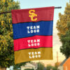 Trojans vs Custom Team House Divided Flag, Custom Rival Flag