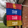 Trojans vs Custom Team House Divided Flag, Custom Rival Flag
