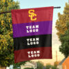 Trojans vs Custom Team House Divided Flag, NCAA Rival Flag