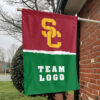 Trojans vs Custom Team House Divided Flag, Personalized NCAA Flag 1 Trojans vs Custom Team House Divided Flag, Personalized NCAA Flag