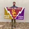 Trojans vs Custom Team House Divided Flag, Personalized Spirit Flag 2 Trojans vs Custom Team House Divided Flag, Personalized Spirit Flag
