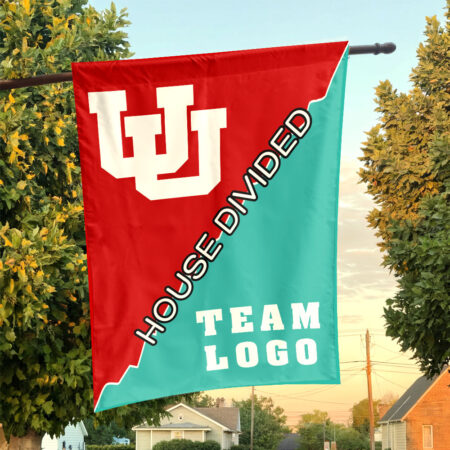 Utes vs Custom Team House Divided Flag, College Custom Flag
