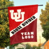 Utes vs Custom Team House Divided Flag, Custom Rivalry Flag