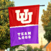 Utes vs Custom Team House Divided Flag, Personalized NCAA Flag