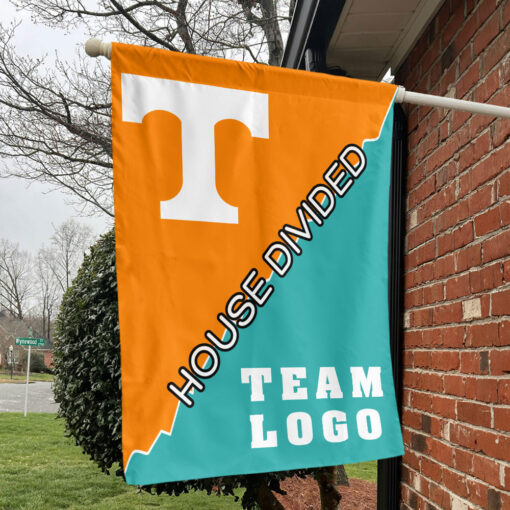 Volunteers vs Custom Team House Divided Flag, College Custom Flag