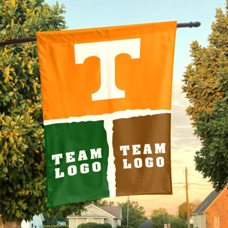 Volunteers vs Custom Team House Divided Flag, Custom Game Day Flag