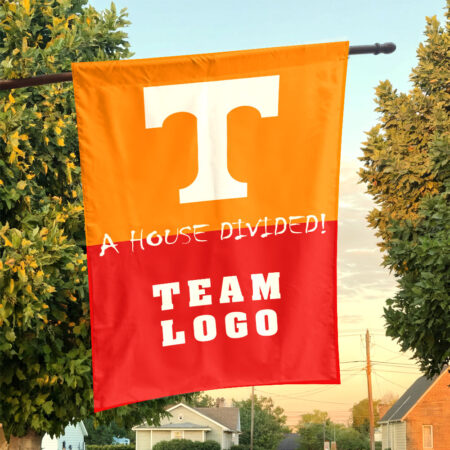 Volunteers vs Custom Team House Divided Flag, Custom House Flag
