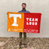 Volunteers vs Custom Team House Divided Flag, Custom House Flag