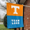 Volunteers vs Custom Team House Divided Flag, Custom NCAA Flag