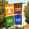 Volunteers vs Custom Team House Divided Flag, Custom NCAA Split Team Flag