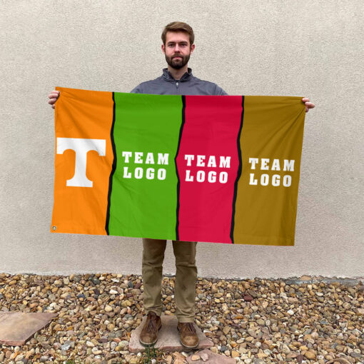 Volunteers vs Custom Team House Divided Flag, Custom Rival Flag