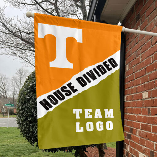 Volunteers vs Custom Team House Divided Flag, Custom Rivalry Flag