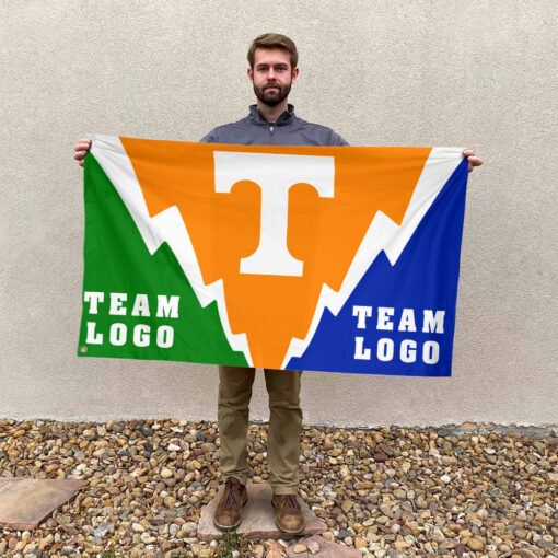 Volunteers vs Custom Team House Divided Flag, Custom Spirit Flag