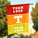 Volunteers vs Custom Team House Divided Flag, Custom Two Team Flag