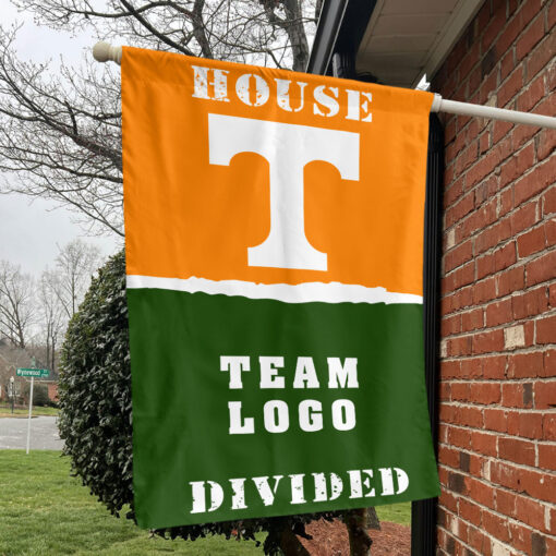 Volunteers vs Custom Team House Divided Flag, NCAA College Flag