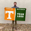Volunteers vs Custom Team House Divided Flag, NCAA College Flag
