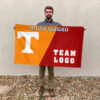 Volunteers vs Custom Team House Divided Flag, NCAA Custom Flag