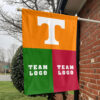 Volunteers vs Custom Team House Divided Flag, NCAA Game Day Flag 1 Volunteers vs Custom Team House Divided Flag, NCAA Game Day Flag