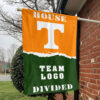Volunteers vs Custom Team House Divided Flag, NCAA House Flag 1 Volunteers vs Custom Team House Divided Flag, NCAA House Flag