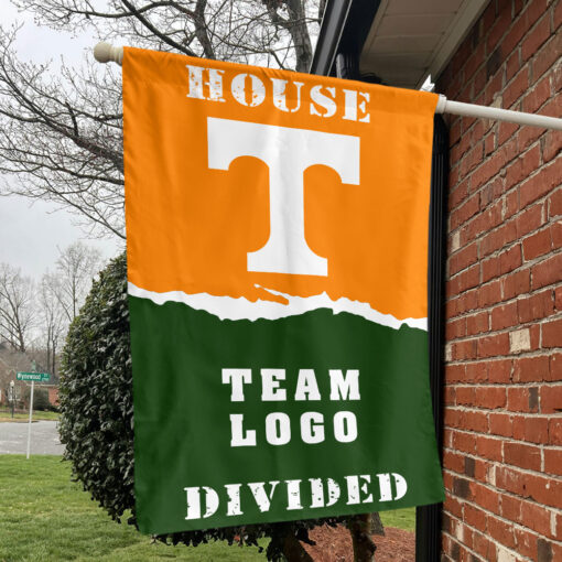 Volunteers vs Custom Team House Divided Flag, NCAA House Flag Volunteers vs Custom Team House Divided Flag, NCAA House Flag