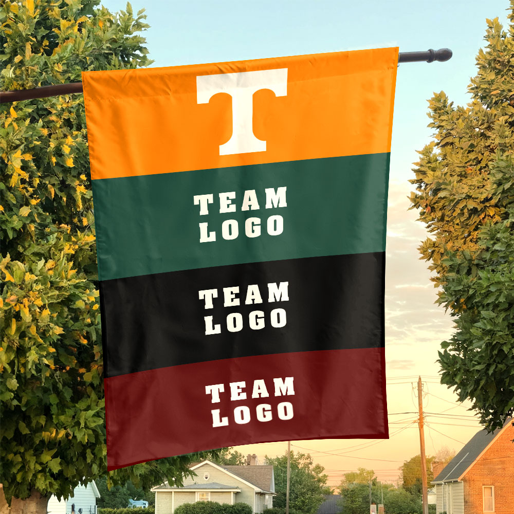 Volunteers vs Custom Team House Divided Flag, NCAA Rival Flag Volunteers vs Custom Team House Divided Flag, NCAA Rival Flag