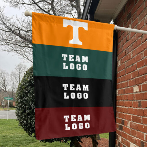 Volunteers vs Custom Team House Divided Flag, NCAA Rival Flag Volunteers vs Custom Team House Divided Flag, NCAA Rival Flag