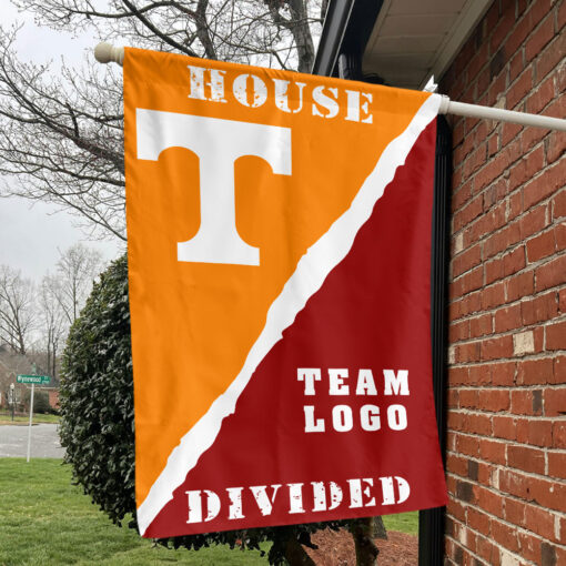 Volunteers vs Custom Team House Divided Flag, NCAA Rivalry Flag Volunteers vs Custom Team House Divided Flag, NCAA Rivalry Flag