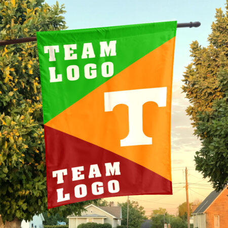 Volunteers vs Custom Team House Divided Flag, NCAA Spirit Flag