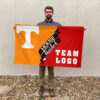 Volunteers vs Custom Team House Divided Flag, NCAA Team Flag