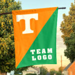 Volunteers vs Custom Team House Divided Flag, Personalized College Flag