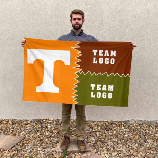 Volunteers vs Custom Team House Divided Flag, Personalized Game Day Flag