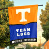 Volunteers vs Custom Team House Divided Flag, Personalized House Flag