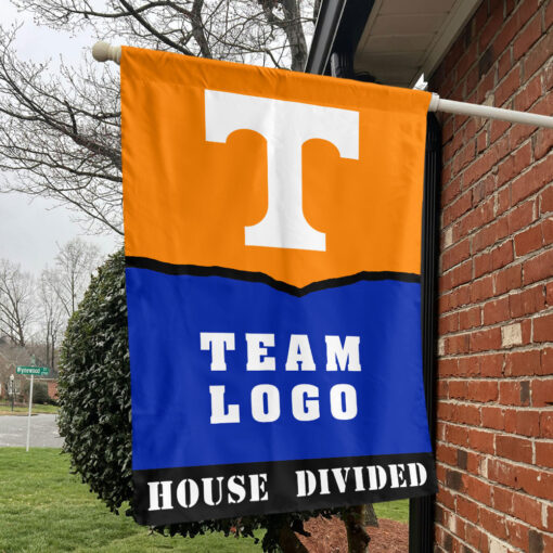 Volunteers vs Custom Team House Divided Flag, Personalized House Flag
