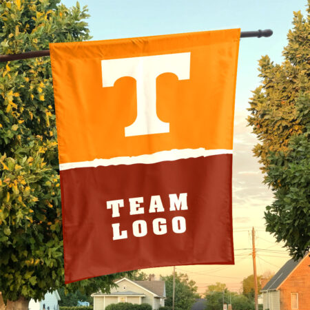 Volunteers vs Custom Team House Divided Flag, Personalized NCAA Flag