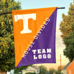 Volunteers vs Custom Team House Divided Flag, Personalized Split Flag